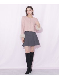 ベルト付きプリーツミニスカート JILL by JILL STUART ジル バイ ジル スチュアート スカート その他のスカート ブラウン グレー【先行予約】*【送料無料】[Rakuten Fashion]