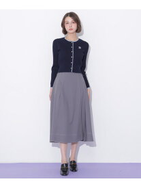 サイドベルトバイカラーステッチスカート JILL by JILL STUART ジル バイ ジル スチュアート スカート その他のスカート グレー ホワイト ブラウン【先行予約】*【送料無料】[Rakuten Fashion]
