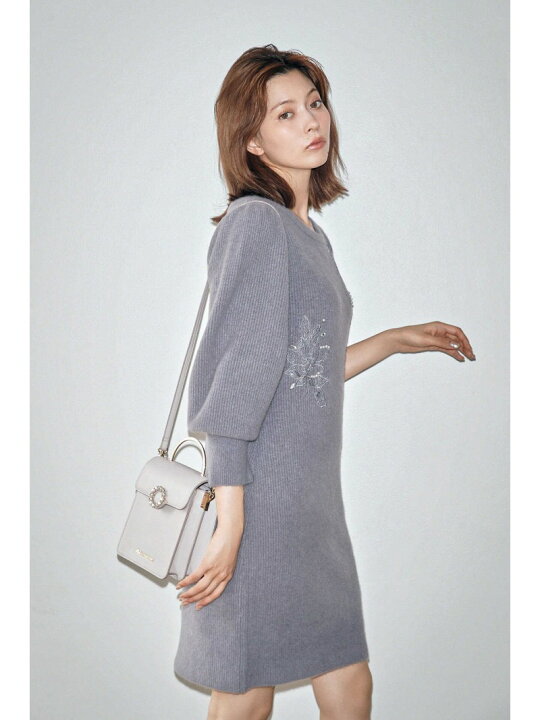 楽天市場】【SALE／50%OFF】フラワービジューニットワンピース JILL by  