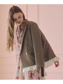 フリルヘムジャケット JILL by JILL STUART ジル バイ ジル スチュアート ジャケット・アウター テーラードジャケット・ブレザー ブラウン グレー【送料無料】[Rakuten Fashion]