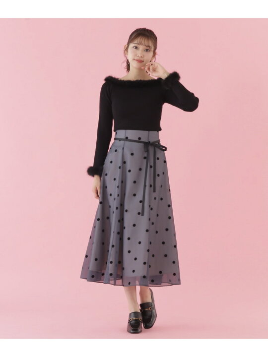楽天市場】【SALE／37%OFF】ドットフレアースカート JILL by JILL 