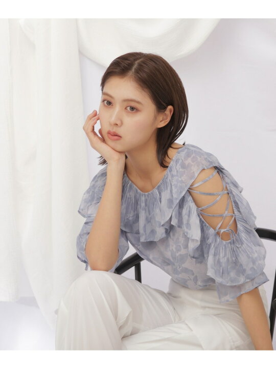 楽天市場】【SALE／50%OFF】◇ジェムフラワープリントブラウス JILL by 