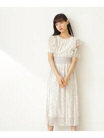 【SALE／70%OFF】フラワーマーブルワンピース JILL by JILL STUART ジル バイ ジル スチュアート ワンピース・ドレス その他のワンピース・ドレス ブラック ホワイト【RBA_E】【送料無料】[Rakuten Fashion]