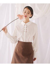 【SALE／40%OFF】ビジューシャツブラウス JILL by JILL STUART ジル バイ ジル スチュアート トップス シャツ・ブラウス ブルー ホワイト【RBA_E】【送料無料】[Rakuten Fashion]
