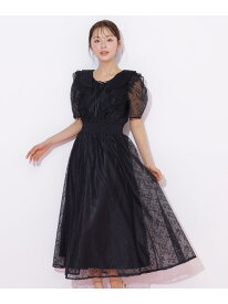 バリエーションフリルワンピース JILL by JILL STUART ジル バイ ジル スチュアート ワンピース・ドレス ワンピース ブラック ホワイト【送料無料】[Rakuten Fashion]