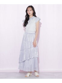 【SALE／28%OFF】バリエーションティアードスカート JILL by JILL STUART ジル バイ ジル スチュアート スカート その他のスカート ブルー ホワイト【RBA_E】【送料無料】[Rakuten Fashion]