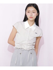 【SALE／30%OFF】ドロストビスチェフレンチスリーブシャツ JILL by JILL STUART ジル バイ ジル スチュアート トップス シャツ・ブラウス ベージュ ブルー ホワイト【RBA_E】【送料無料】[Rakuten Fashion]