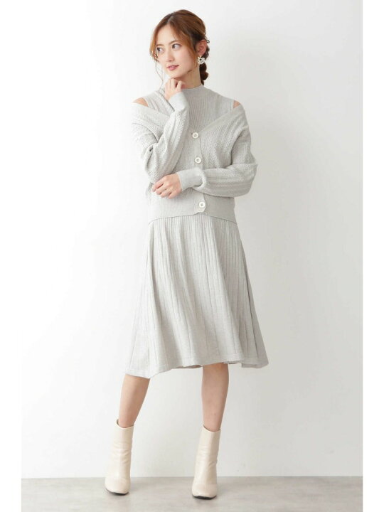 楽天市場】【SALE／30%OFF】ニットカーデ+ワンピセット JILL by JILL 
