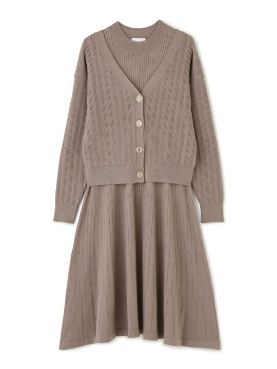 楽天市場】【SALE／30%OFF】ニットカーデ+ワンピセット JILL by JILL 