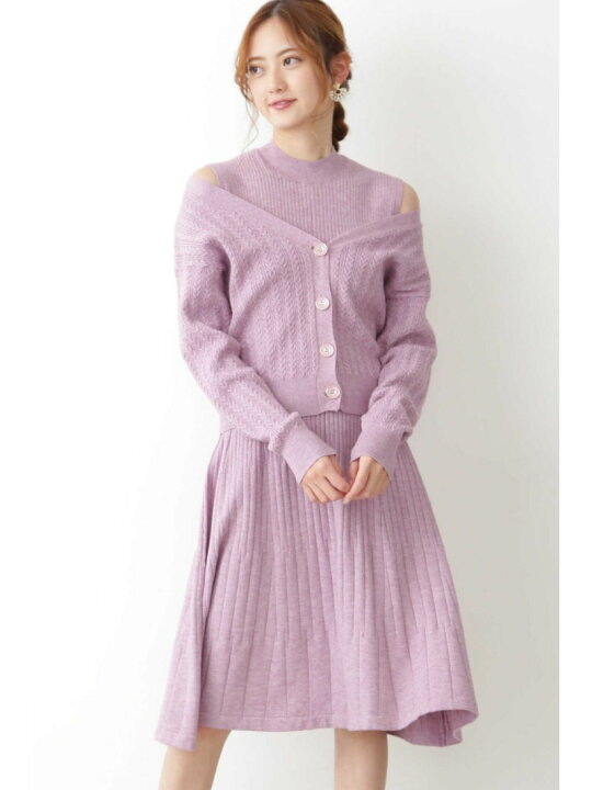 楽天市場】【SALE／30%OFF】ニットカーデ+ワンピセット JILL by JILL 