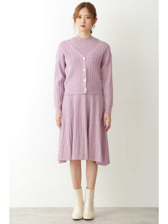 楽天市場】【SALE／30%OFF】ニットカーデ+ワンピセット JILL by JILL 