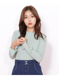 【SALE／40%OFF】スパンコールコンパクトリブニット JILL by JILL STUART ジル バイ ジル スチュアート トップス ニット グリーン ホワイト ブラック【RBA_E】【送料無料】[Rakuten Fashion]