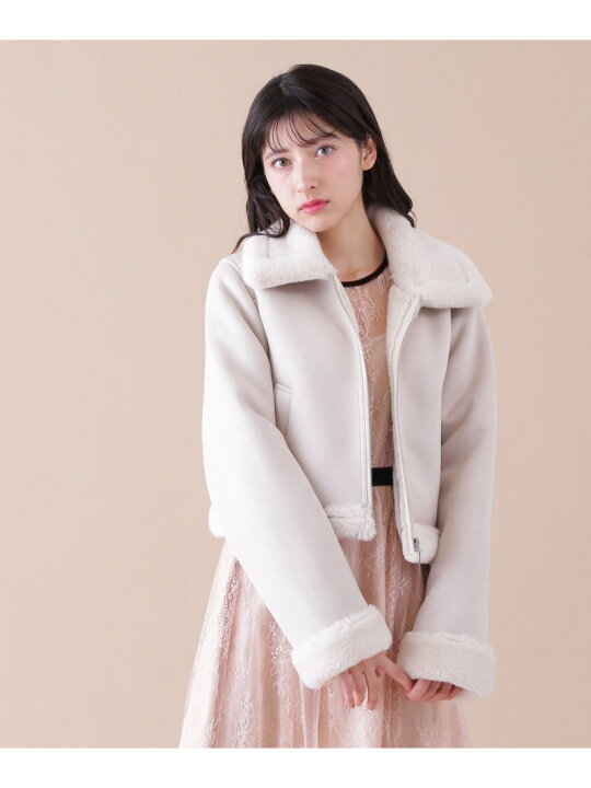 楽天市場】◇フェイクムートンジャケット JILL by JILL STUART ジル 