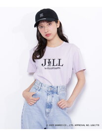 ＜マイメロディ&クロミコラボ＞オーガニックコットン刺繍ロゴTシャツ JILL by JILL STUART ジル バイ ジル スチュアート トップス カットソー・Tシャツ パープル ホワイト【送料無料】[Rakuten Fashion]