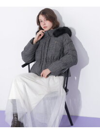 ツィードショートダウン 26AW JILL by JILL STUART ジル バイ ジル スチュアート ジャケット・アウター その他のジャケット・アウター ブラック ホワイト【送料無料】[Rakuten Fashion]