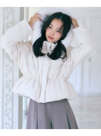 ツィードショートダウン JILL by JILL STUART ジル バイ ジル スチュアート ジャケット・アウター その他のジャケット・アウター ブラック ホワイト【先行予約】*【送料無料】[Rakuten Fashion]