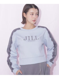 ラインレースロゴスウエット JILL by JILL STUART ジル バイ ジル スチュアート トップス カットソー・Tシャツ グレー ホワイト ブルー ネイビー【送料無料】[Rakuten Fashion]