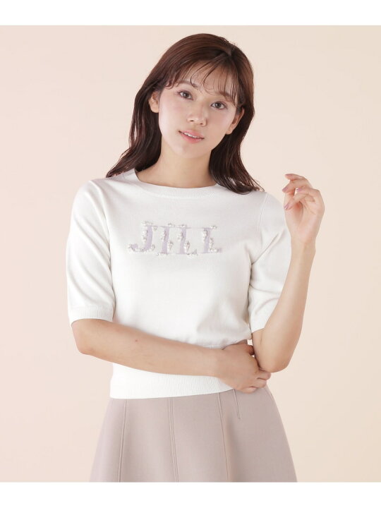 楽天市場】【SALE／40%OFF】◇半袖ロゴジャカードビジューニット JILL 