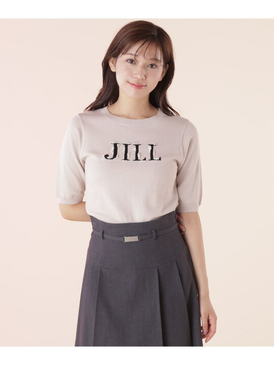 楽天市場】◇半袖ロゴジャカードビジューニット JILL by JILL STUART  