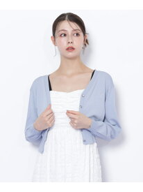 UV&ウォッシャブルカーディガン JILL by JILL STUART ジル バイ ジル スチュアート トップス ニット ブルー ホワイト グレー ネイビー【送料無料】[Rakuten Fashion]