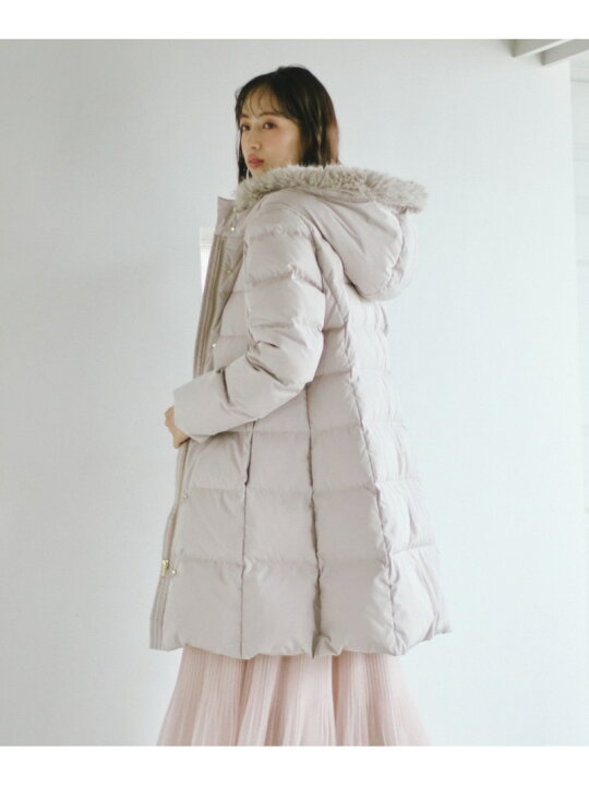 楽天市場】【SALE／30%OFF】フェイクファー付ミディ丈レデイダウン 