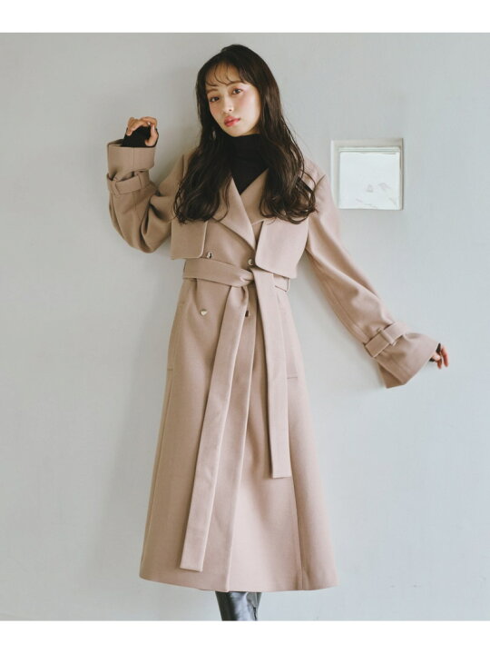 楽天市場】ノーカラードレストレンチコート JILL by JILL STUART ジル  