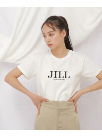 JBオーガニック刺繍ロゴTシャツ JILL by JILL STUART ジル バイ ジル スチュアート トップス カットソー・Tシャツ ブラック ホワイト ピンク シルバー【送料無料】[Rakuten Fashion]