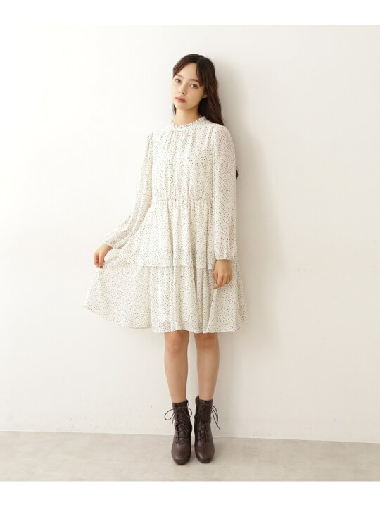 楽天市場】【SALE／50%OFF】ドットティアードミニワンピース JILL by  