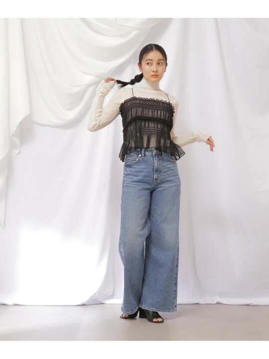 楽天市場】EDWINコラボセミフレアデニムパンツ JILL by JILL STUART 