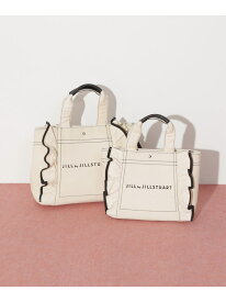 フリルトート大 JILL by JILL STUART ジル バイ ジル スチュアート バッグ その他のバッグ ブラック ホワイト【送料無料】[Rakuten Fashion]