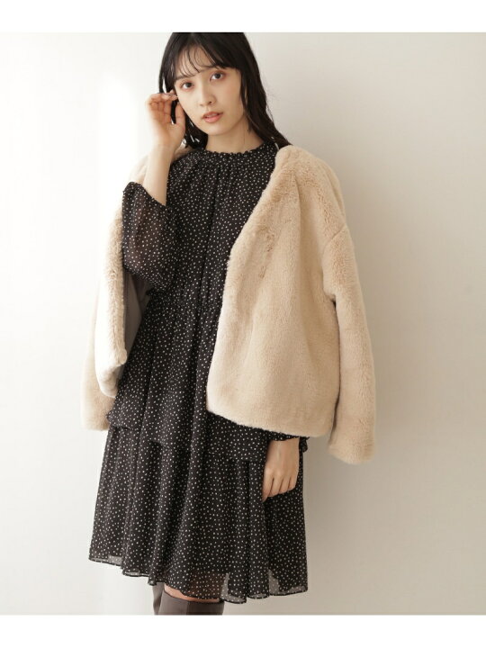 楽天市場 Sale 60 Off フェイクファージャケット Jill By Jillstuart ジル バイ ジルスチュアート コート ジャケット テーラードジャケット ブラウン ベージュ Rba E 送料無料 Rakuten Fashion Jill By Jillstuart