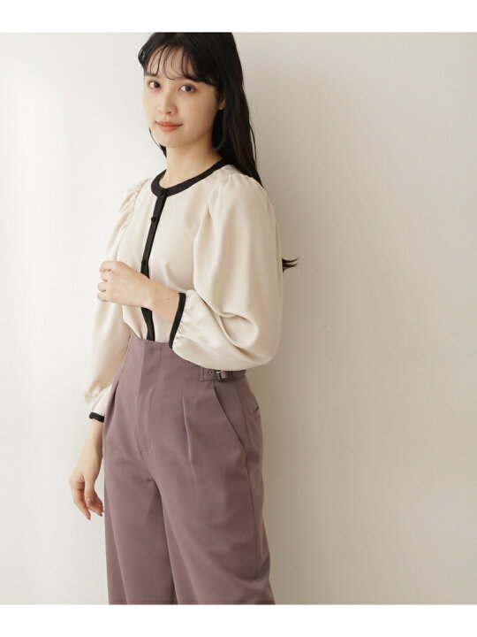 楽天市場】【SALE／60%OFF】バイカラーパワショルブラウス JILL by 