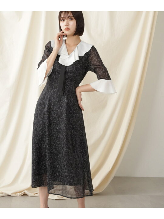 楽天市場】【SALE／60%OFF】シアーランダムドットプリントワンピース  