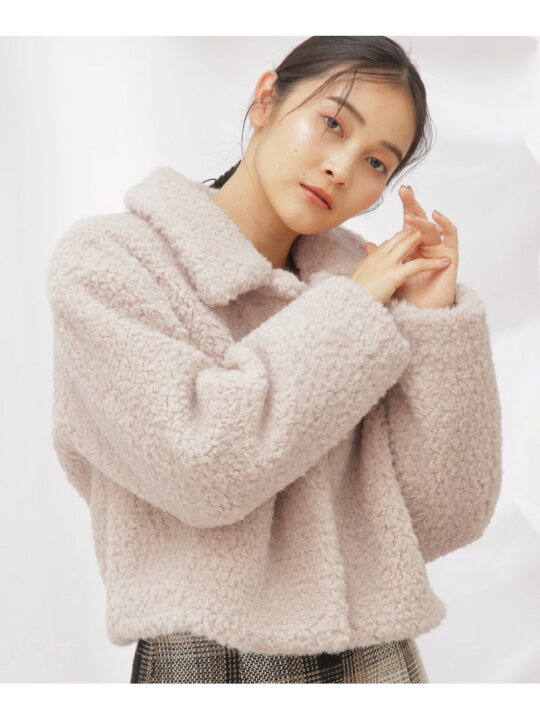 楽天市場】【SALE／40%OFF】フェイクファー&ボアコート JILL by JILL  