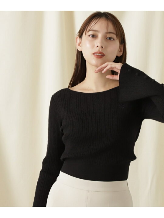 楽天市場】【SALE／30%OFF】シシュウロゴベルスリーブニット JILL by 