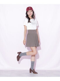 ベルト付きプリーツミニスカート JILL by JILL STUART ジル バイ ジル スチュアート スカート その他のスカート グレー ブラウン ベージュ【送料無料】[Rakuten Fashion]