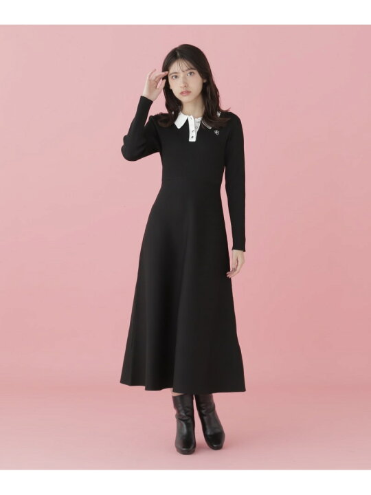 楽天市場】長袖ポロネックニットワンピース JILL by JILL STUART ジル 