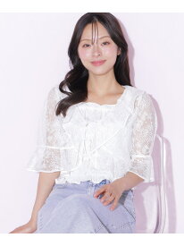 シアーブラウスアンサンブル JILL by JILL STUART ジル バイ ジル スチュアート トップス シャツ・ブラウス ピンク ブルー ホワイト【送料無料】[Rakuten Fashion]