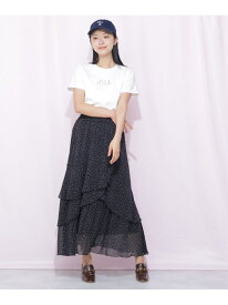 縦ラッフルシアースカート JILL by JILL STUART ジル バイ ジル スチュアート スカート その他のスカート ピンク ホワイト ブラック【送料無料】[Rakuten Fashion]