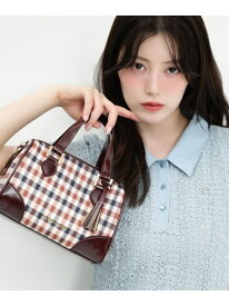 チェックミニボストンバッグ JILL by JILL STUART ジル バイ ジル スチュアート バッグ その他のバッグ ベージュ ブラウン【送料無料】[Rakuten Fashion]