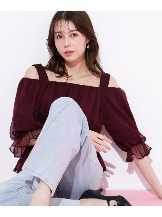 楽天市場】【SALE／30%OFF】楊柳オフショルパフブラウス JILL by JILL  