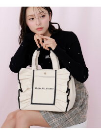 フレームフリルトート大 JILL by JILL STUART ジル バイ ジル スチュアート バッグ その他のバッグ ホワイト ブラック ピンク【送料無料】[Rakuten Fashion]