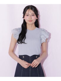 【SALE／20%OFF】シアースリーブリブニット JILL by JILL STUART ジル バイ ジル スチュアート トップス ニット ネイビー ホワイト ブルー【RBA_E】【送料無料】[Rakuten Fashion]