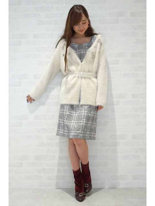 楽天市場】【SALE／60%OFF】フラッフィ フェザー ニット カーディガン  