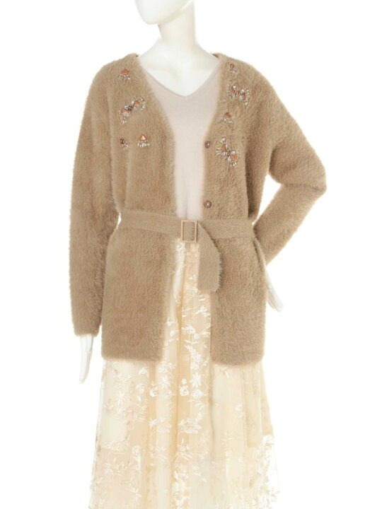 楽天市場】【SALE／60%OFF】フラッフィ フェザー ニット カーディガン  