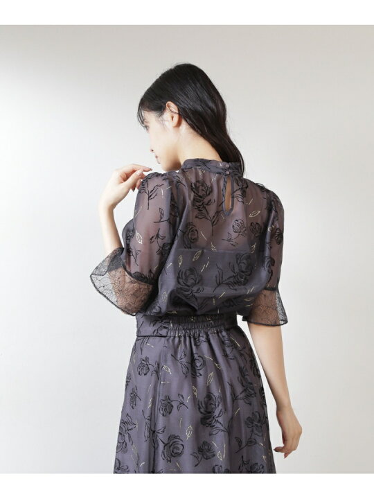 楽天市場】【SALE／50%OFF】シアーフラワーフロッキーブラウス JILL by 