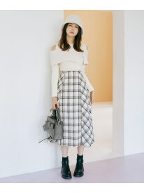 ロービングチェック JILL by JILL STUART ジル バイ ジル スチュアート スカート その他のスカート ブラック ホワイト【送料無料】[Rakuten Fashion]