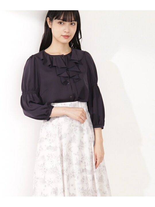 楽天市場】ラッフルカラーブラウス JILL by JILL STUART ジル バイ 