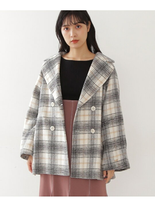 楽天市場】【SALE／30%OFF】シャギーチェックジャケットコート JILL by 
