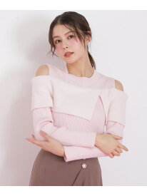 【SALE／46%OFF】ミニフェザーケープニット JILL by JILL STUART ジル バイ ジル スチュアート トップス ニット ピンク ブラック ホワイト【RBA_E】【送料無料】[Rakuten Fashion]